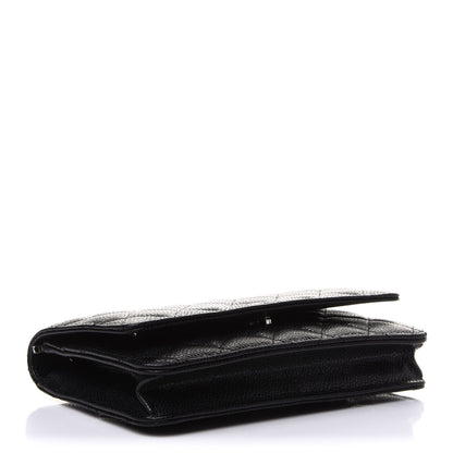 Chanel Caviar Quilted Wallet On Chain WOC Black 4 of 12