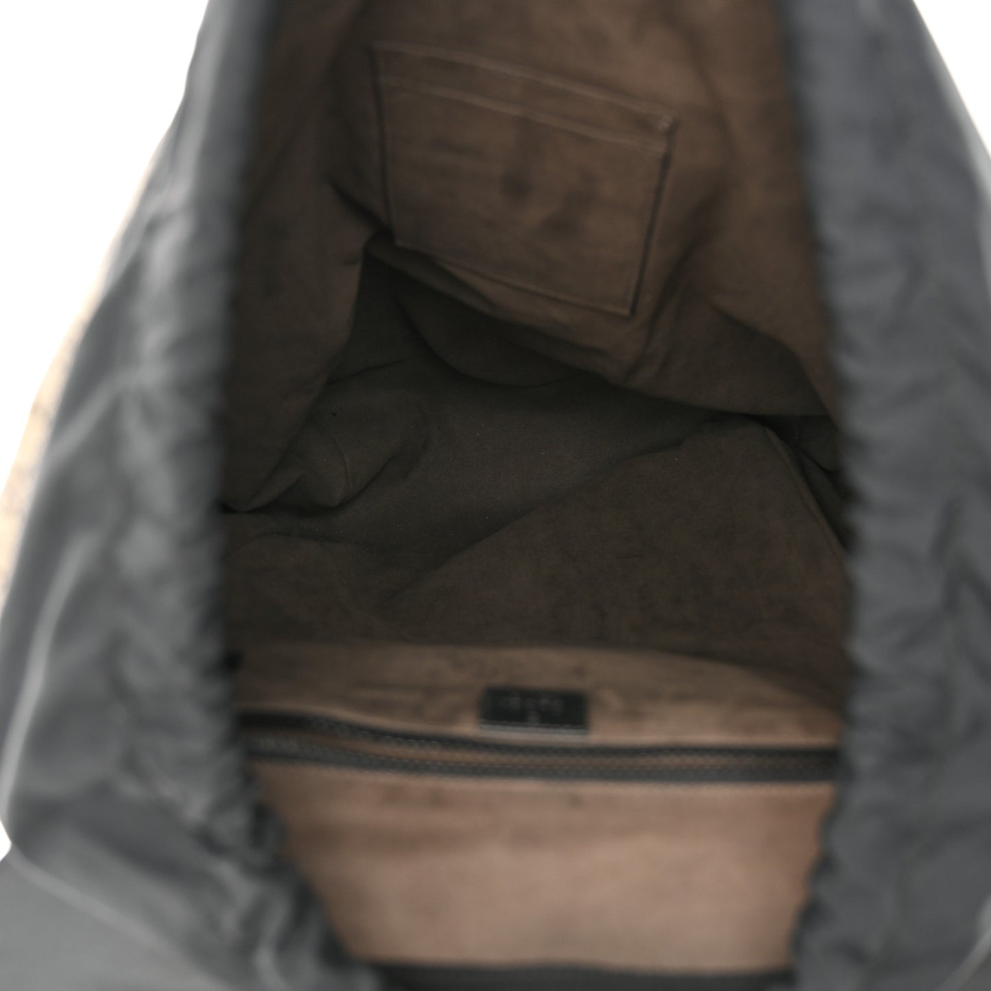 GG Supreme Monogram Single Buckle Backpack Beige Black