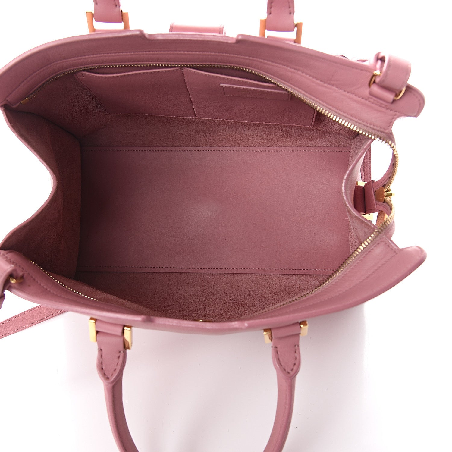 Saint Laurent Calfskin Small Classic Y Cabas Vieux Rose 4 of 7