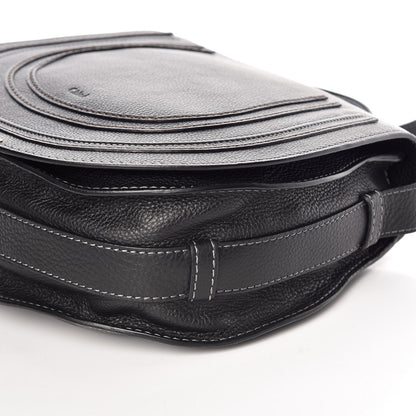 Chloe Calfskin Medium Marcie Round Crossbody Bag Black 6 of 9