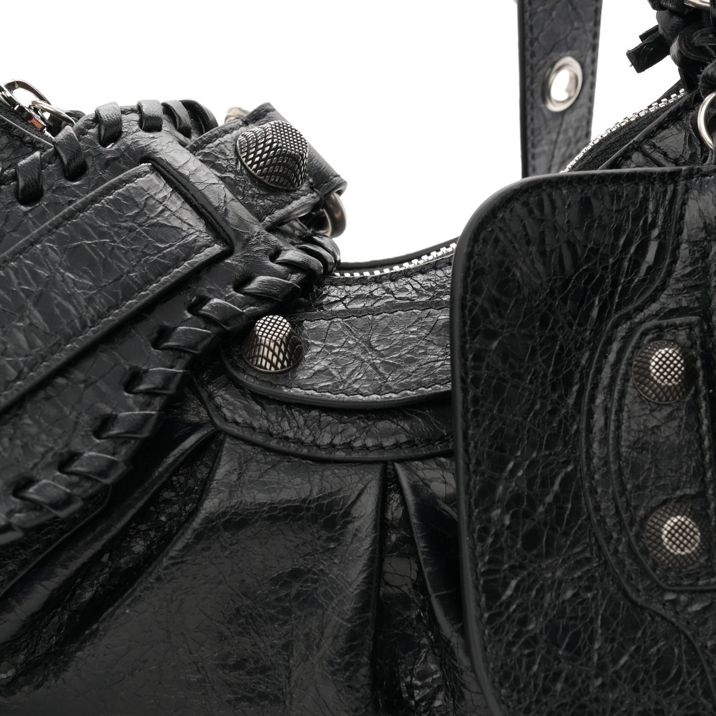 Agneau Arena Le Cagole Shoulder Bag XS Black