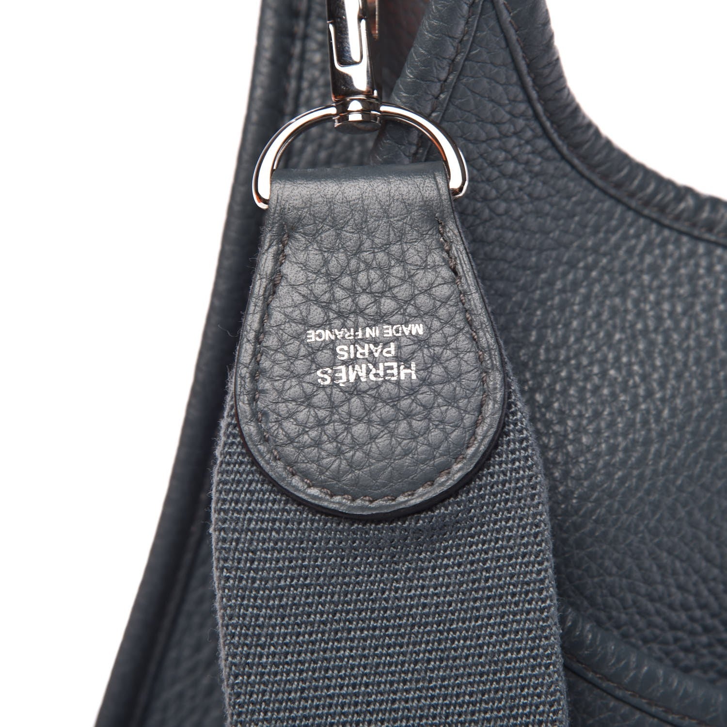 Hermes Taurillon Clemence Evelyne III GM Bleu Orage 8 of 9