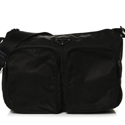 Prada Nylon Vela Messenger Bag Black 8 of 14