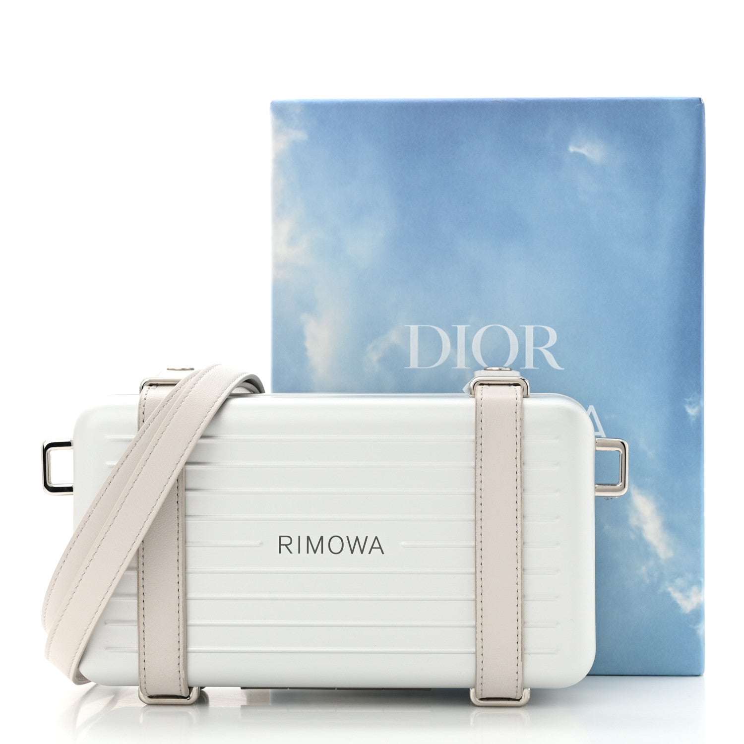 DIOR x RIMOWA パーソナル ショルダーバッグ シルバー アルミニウム Christian Dior X RIMOWA Aluminum Personal Clutch On Strap