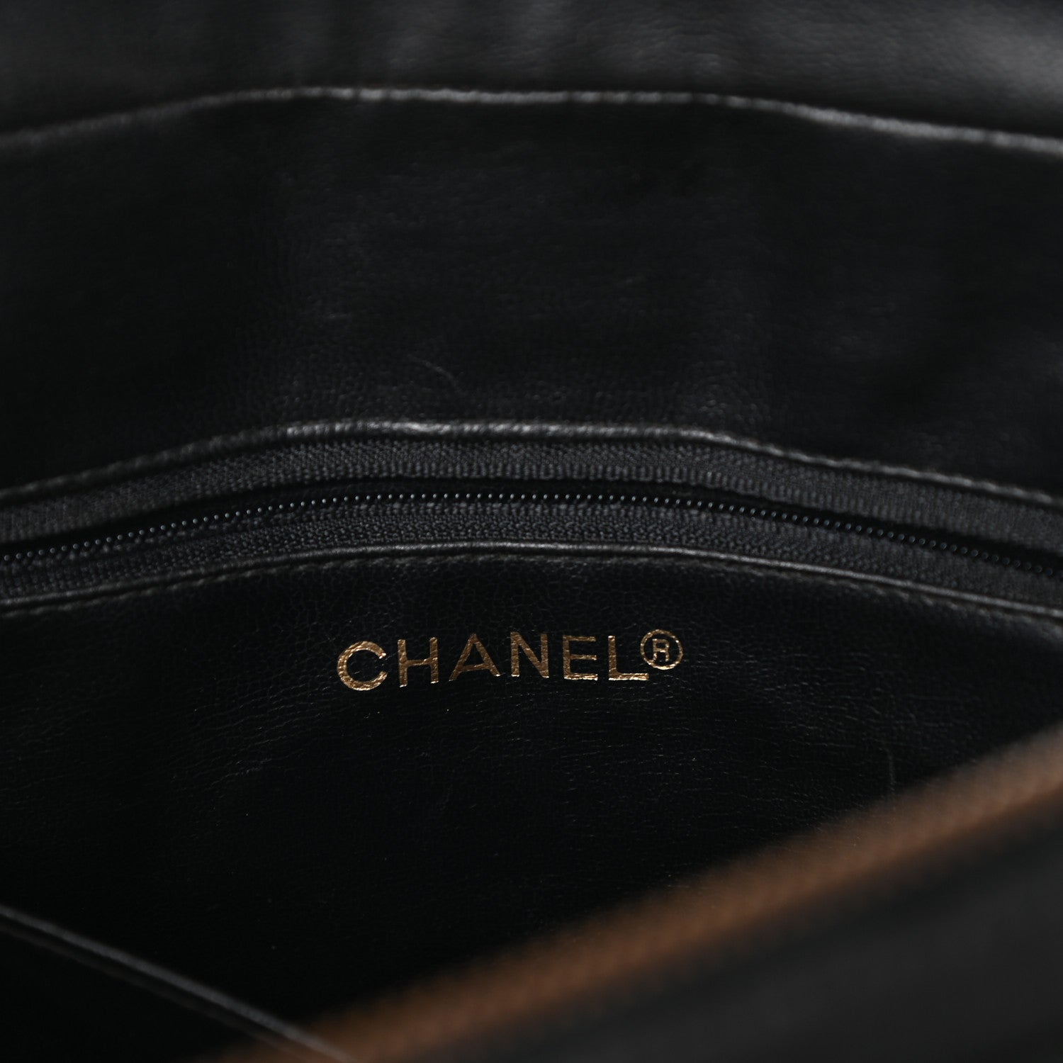 Chanel Lambskin Chevron Quilted Shoulder Bag Black 6 of 11