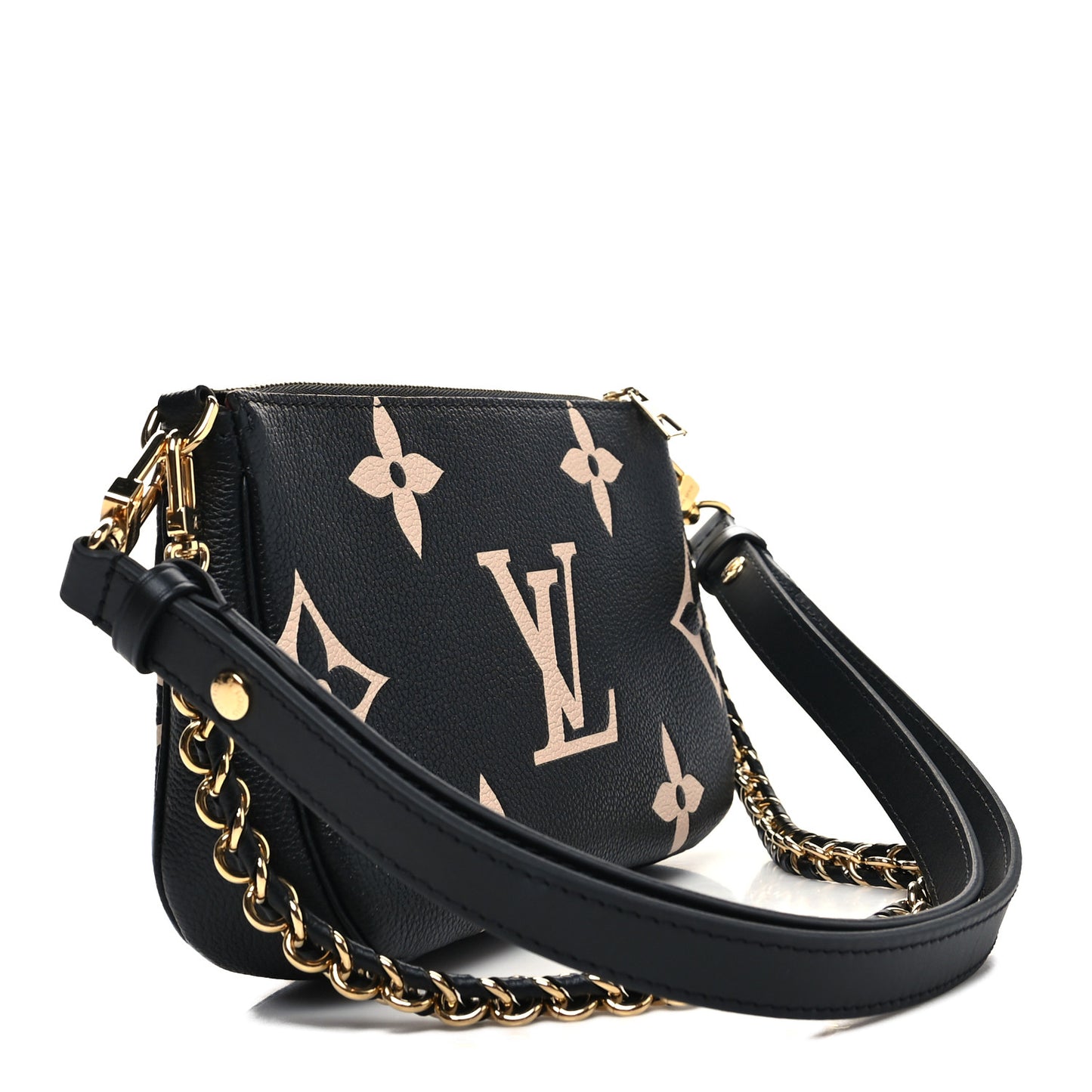 Empreinte Monogram Giant Multi Pochette Accessories Large Pochette Black Beige