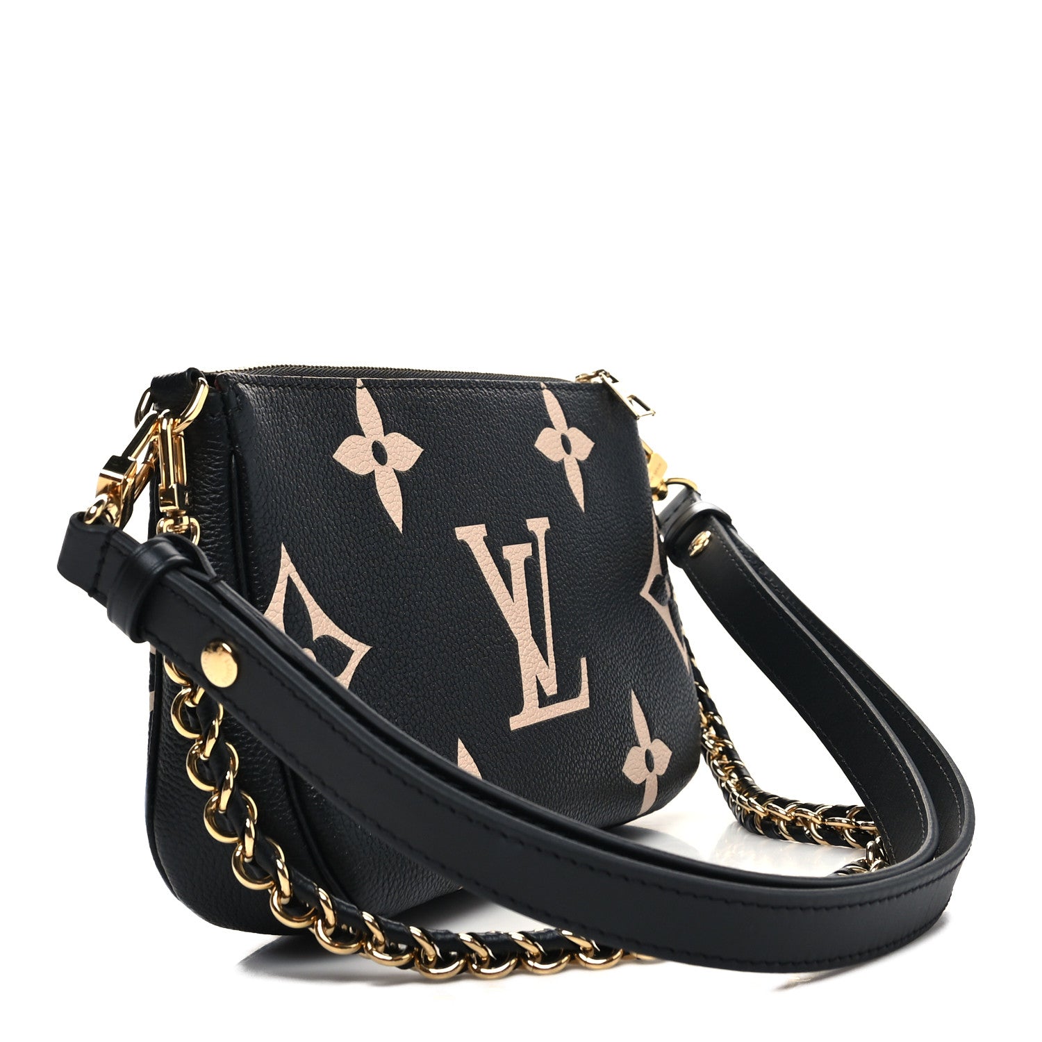 Louis Vuitton Empreinte Monogram Giant Multi Pochette Accessories Large Pochette Black Beige 2 of 9