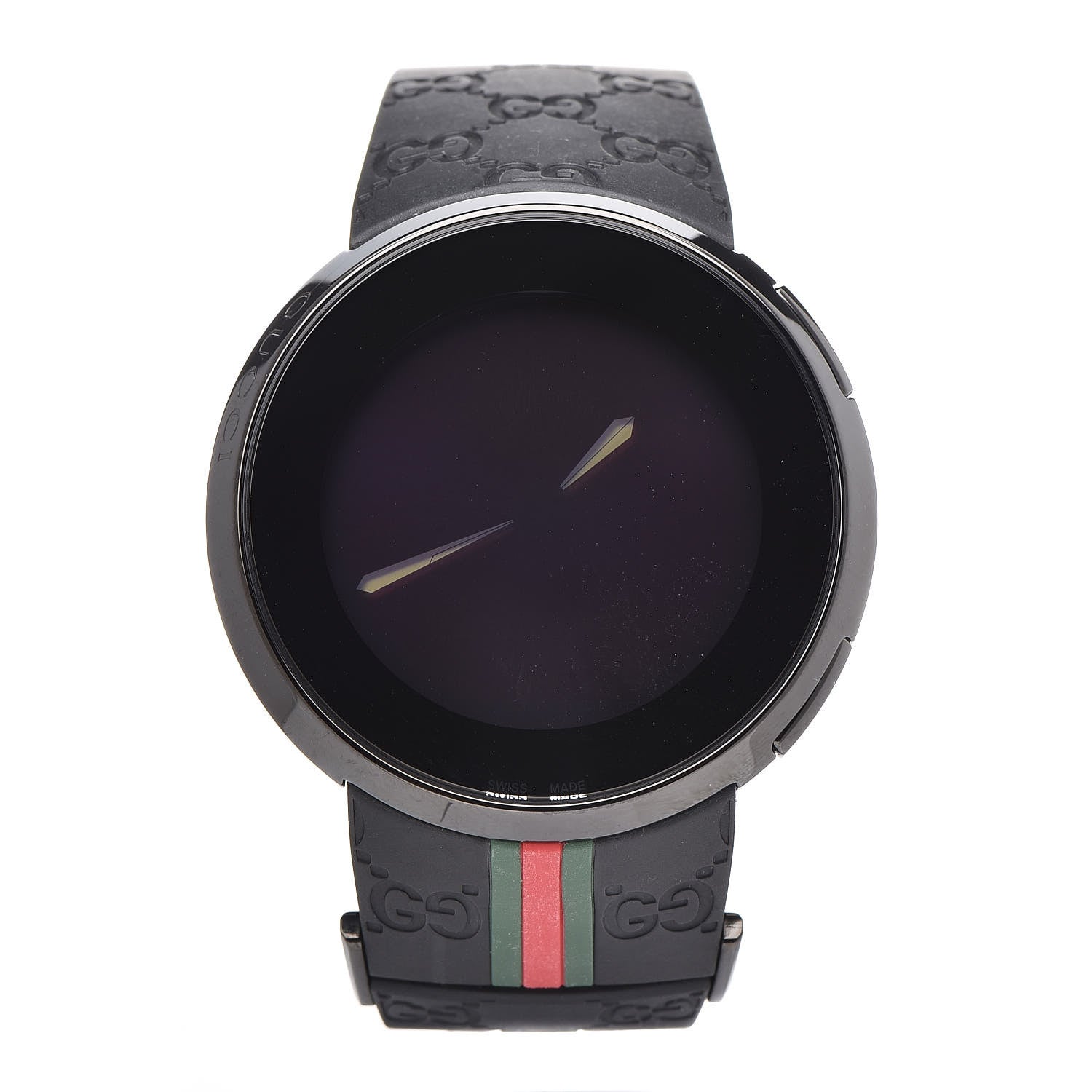 Gucci Stainless Steel Rubber 45mm Digital I-Gucci Web Watch Black 3 of 8