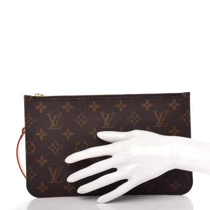 Louis Vuitton Monogram Neverfull MM GM Pochette 2 of 8