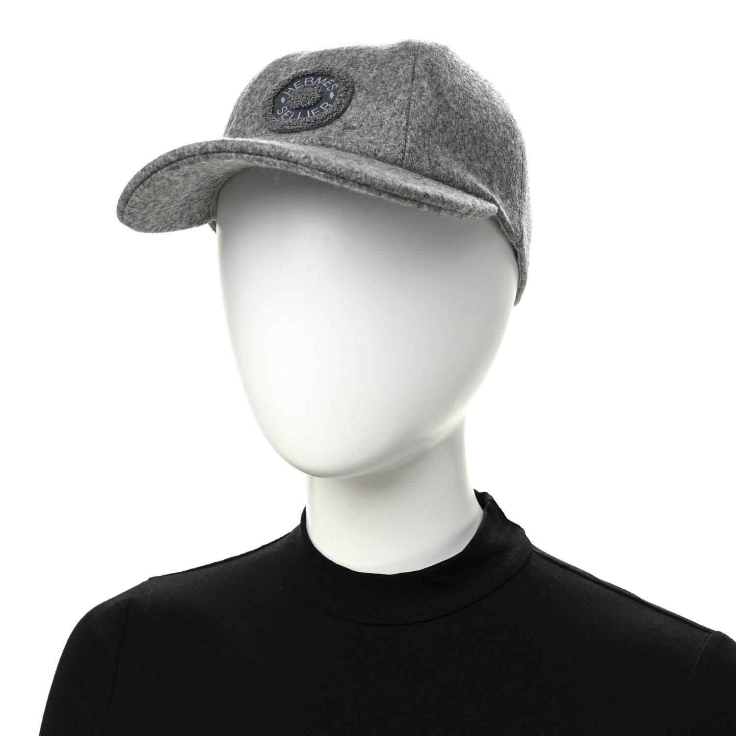 Hermes Wool Davis Varsity Cap Gris Clair 2 of 8