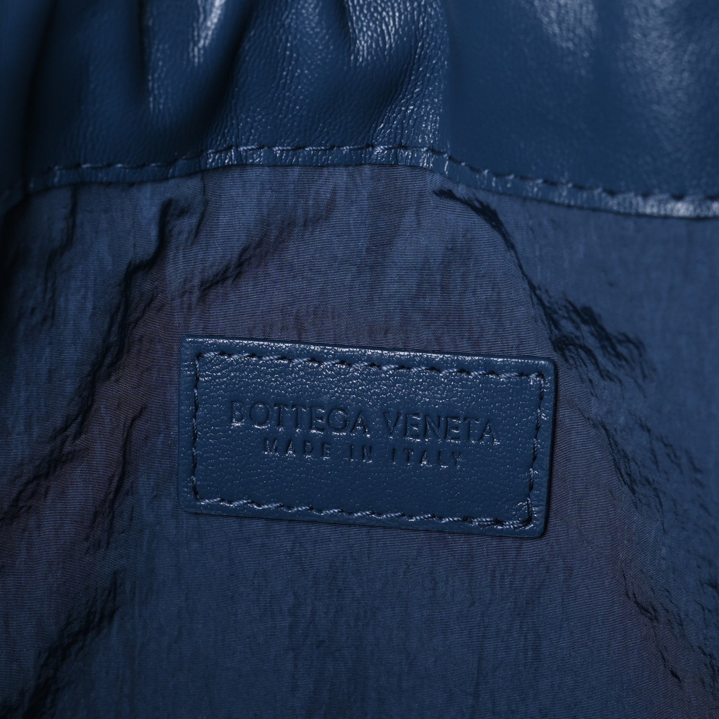 Nappa Intrecciato Medium Dustbag Blue Venezia