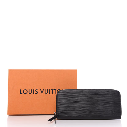 Louis Vuitton Epi Clemence Wallet Black 10 of 10