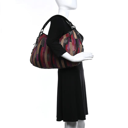 Miu Miu Nappa Large Patchwork Tote Amarena 2 of 13
