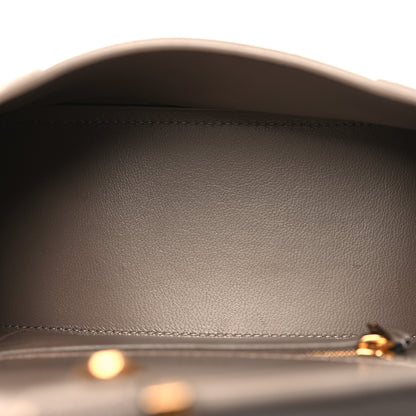 Balenciaga Grained Calfskin Small Hourglass Top Handle Bag Mink Grey 5 of 11