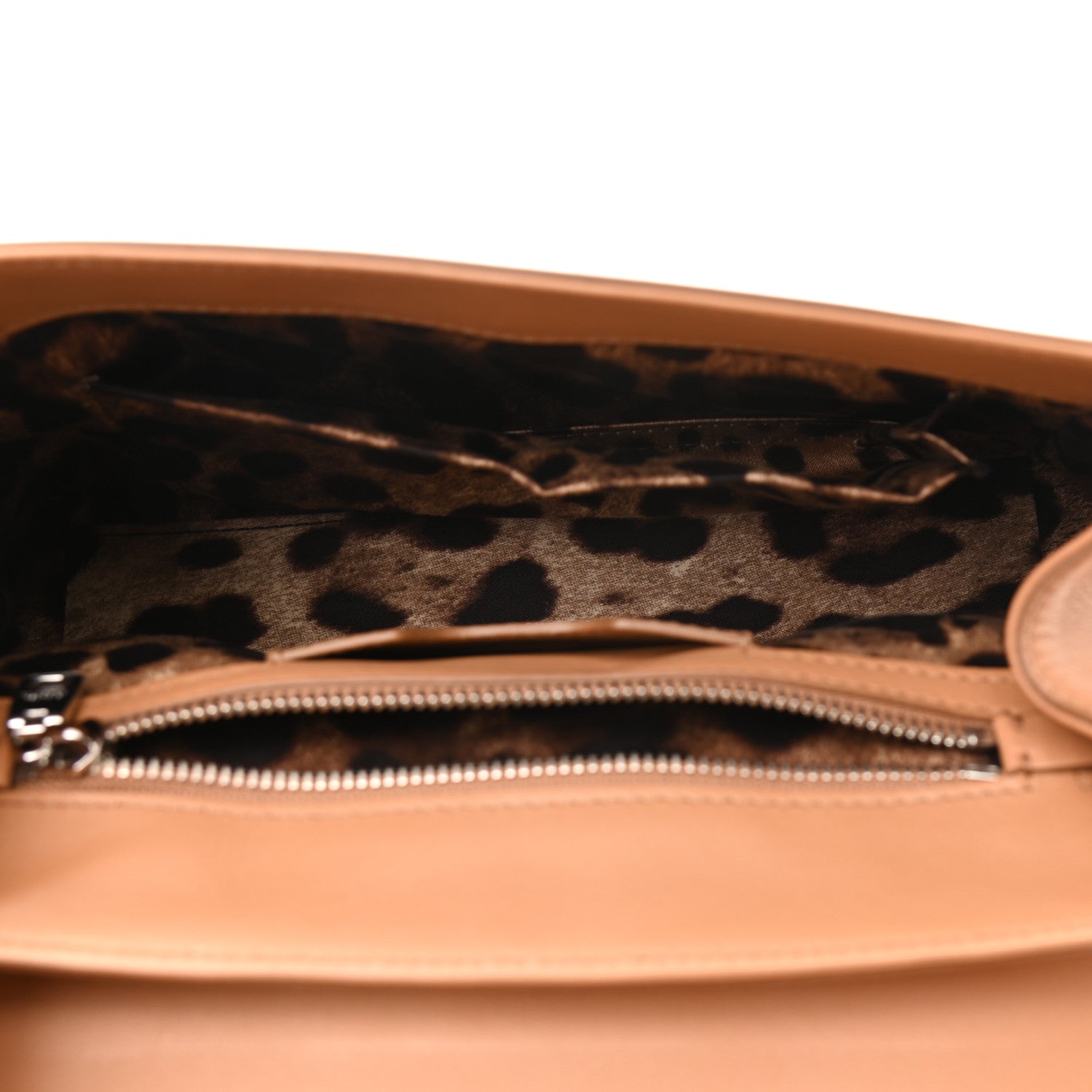 Dolce & Gabbana Calfskin Lucia Top Handle Bag Beige 5 of 9