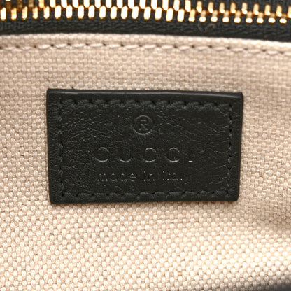 Gucci GG Supreme Monogram Horsebit 1955 Soft Small Shoulder Bag Beige Black 6 of 11