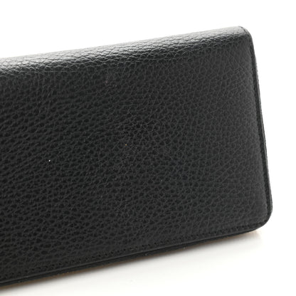 Gucci Dollar Calfskin GG Marmont Zip Around Wallet Black 8 of 8