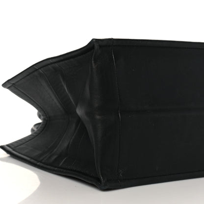 Christian Dior Calfskin Embossed Medium Book Tote Black 9 of 10