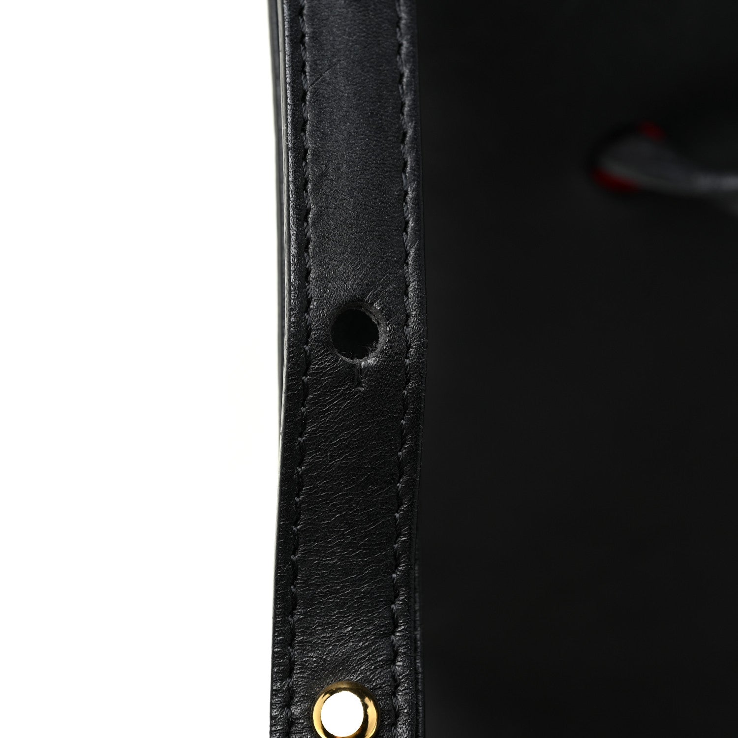 Mansur Gavriel Vegetable Tanned Calfskin Bucket Bag Black Flamma 17 of 19