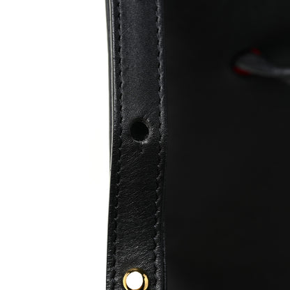 Mansur Gavriel Vegetable Tanned Calfskin Bucket Bag Black Flamma 17 of 19