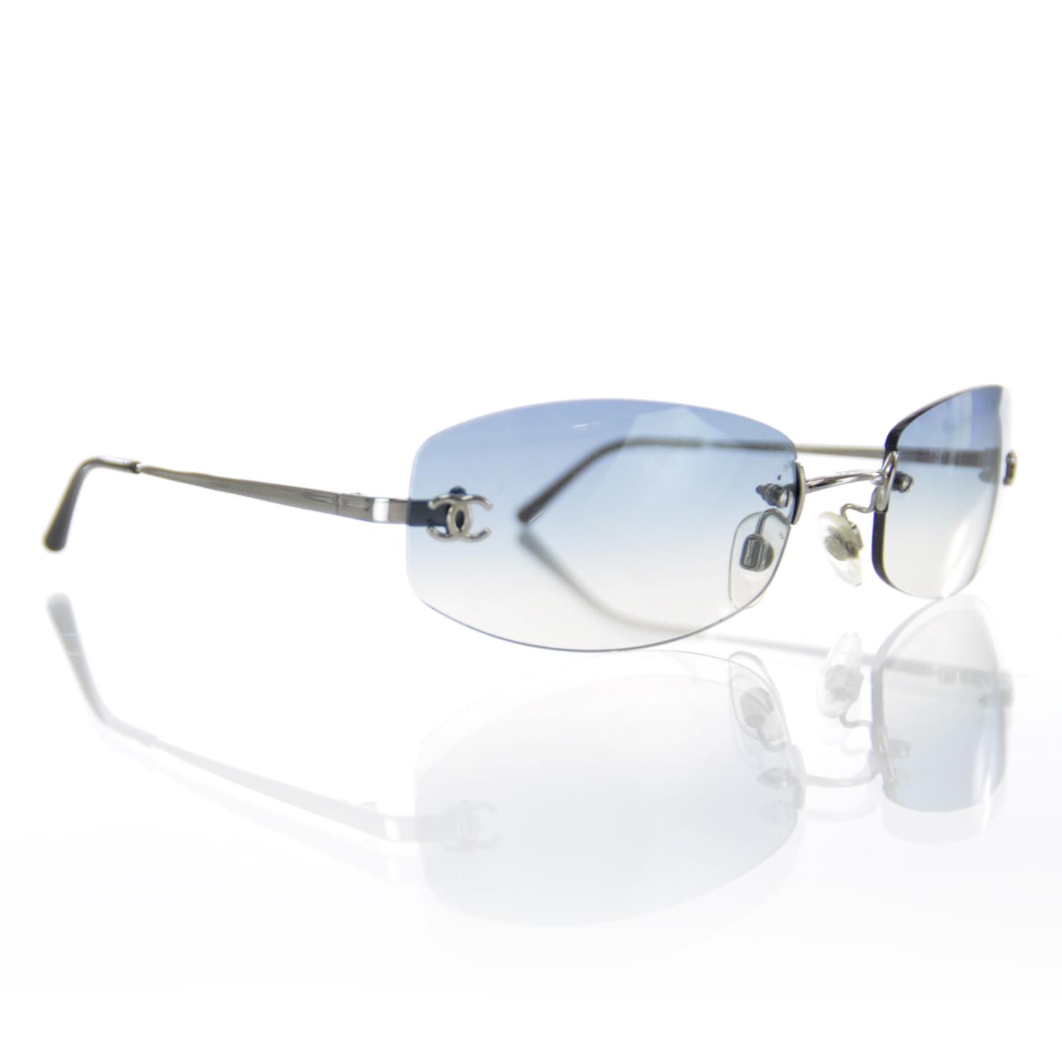 Chanel Frameless Sunglasses 4002 Blue 1 of 7