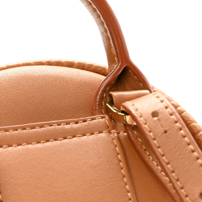 MCM Visetos Side Stud X-Mini Stark Bebe Boo Backpack Cognac 12 of 13