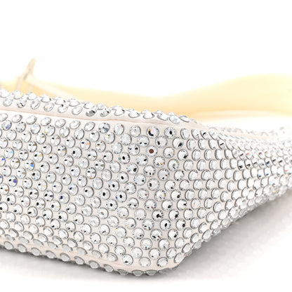 Prada Satin Crystal Mini Re-Edition 2000 Bag White 10 of 10