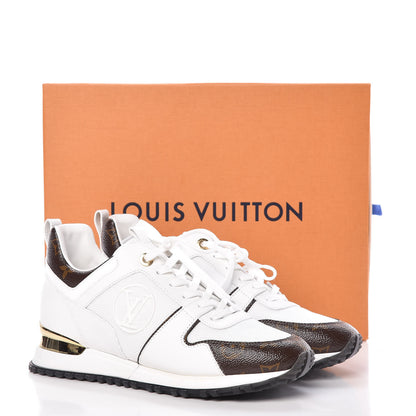 Louis Vuitton Calfskin Monogram Run Away Sneakers 40 White 10 of 10