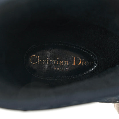 Christian Dior Velvet Oblique Granville Espadrille Boots 36.5 Deep Blue 7 of 8