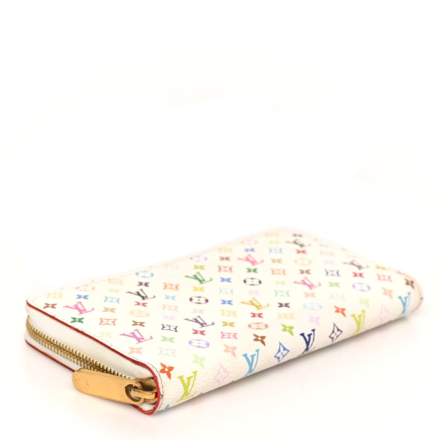 Monogram Multicolor Zippy Wallet White Orange