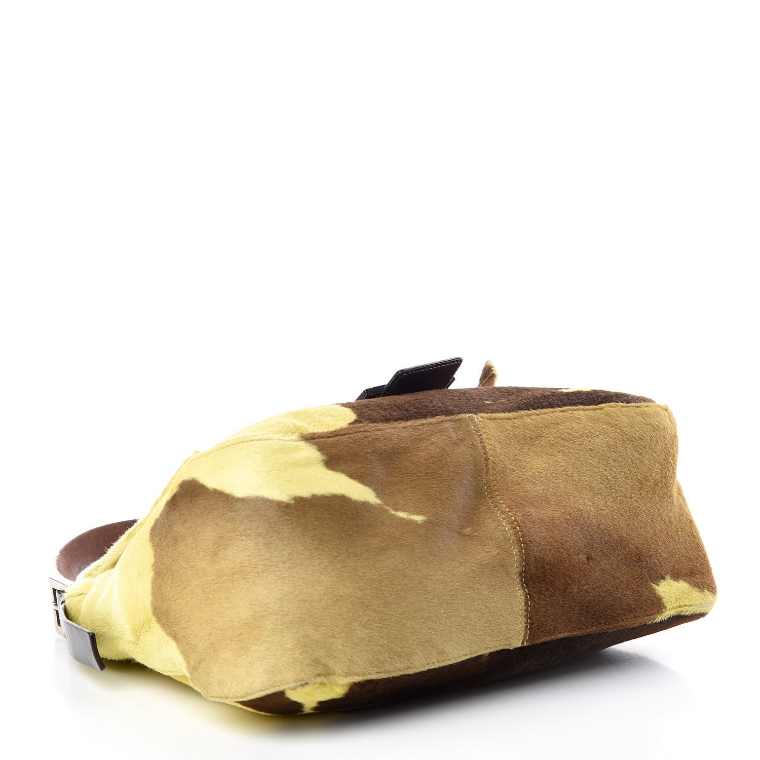 Fendi Calf Hair Mama Baguette Yellow Brown 4 of 11