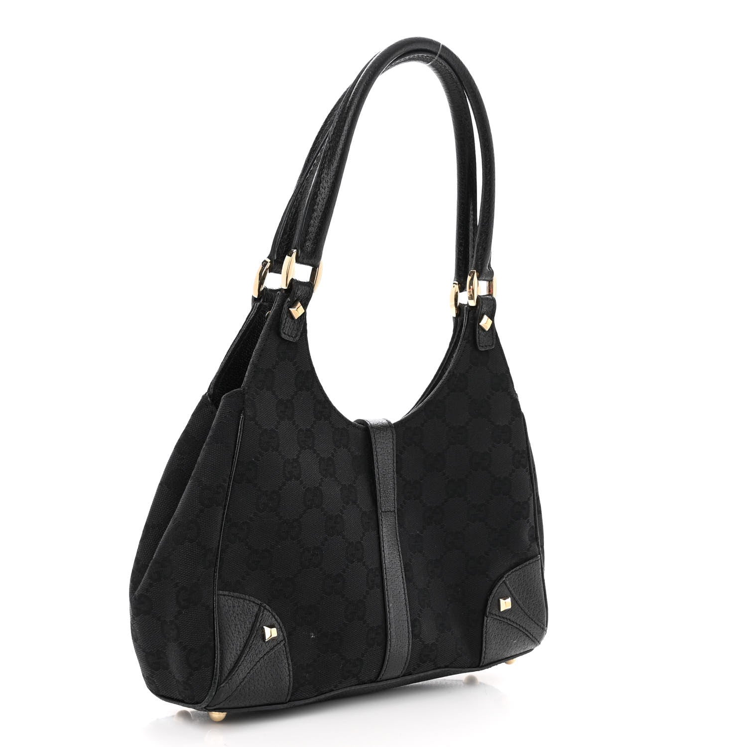 Gucci Monogram Jackie O Hobo Black 3 of 13