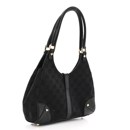 Gucci Monogram Jackie O Hobo Black 3 of 13