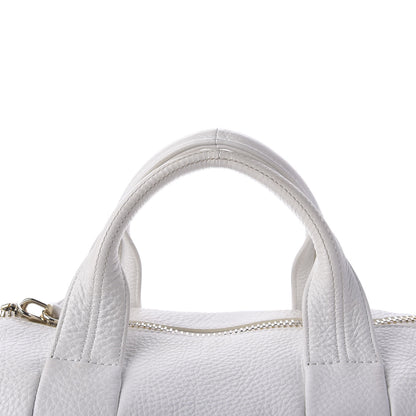 Alexander Wang Pebbled Lambskin Rocco White Gold Hardware 10 of 10