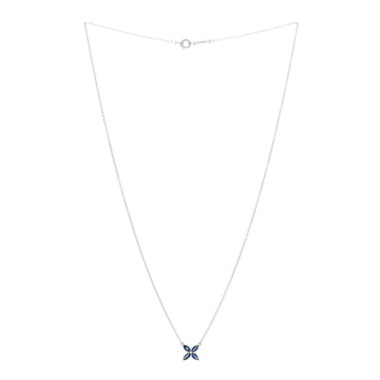 Tiffany Platinum Blue Sapphire Small Victoria Necklace 2 of 4
