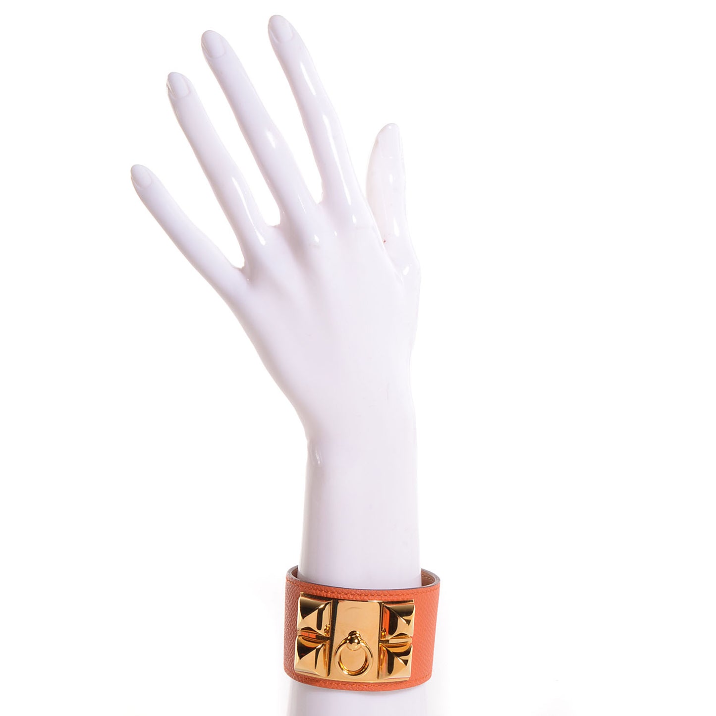 Epsom Collier de Chien CDC Bracelet Large Orange