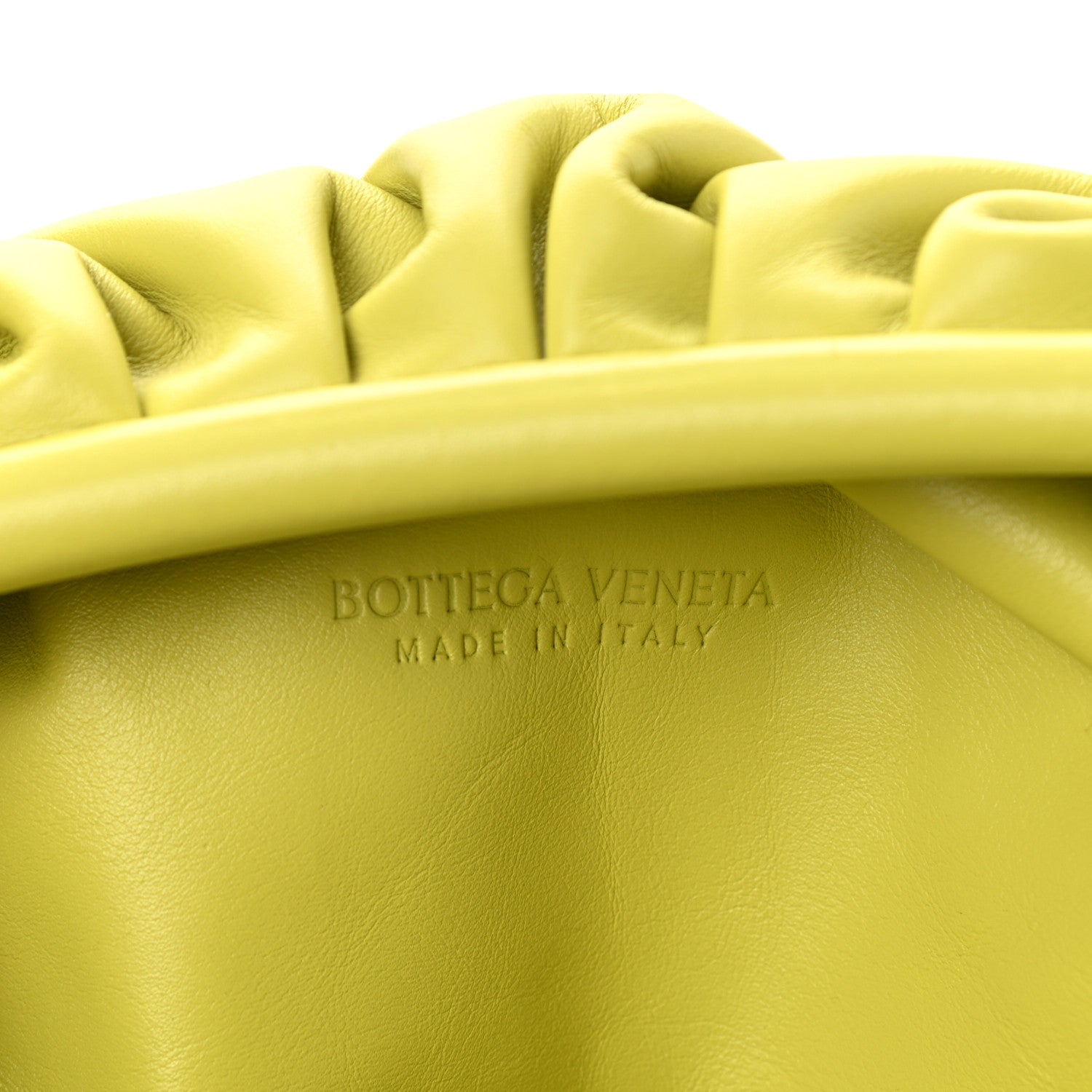 Bottega Veneta Smooth Butter Calf The Pouch Oversized Clutch Kiwi 6 of 8