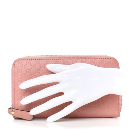 Gucci Microguccissima Zip Around Wallet Soft Pink 2 of 13
