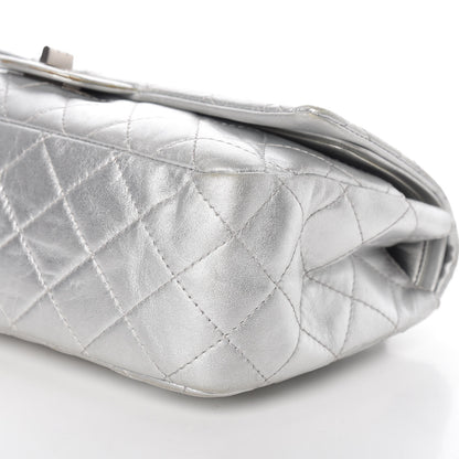 Chanel Metallic Lambskin Quilted 2.55 Reissue 227 Flap Silver 7 of 10