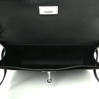 Hermes Epsom Kelly Depeches 25 Pouch Black 4 of 4