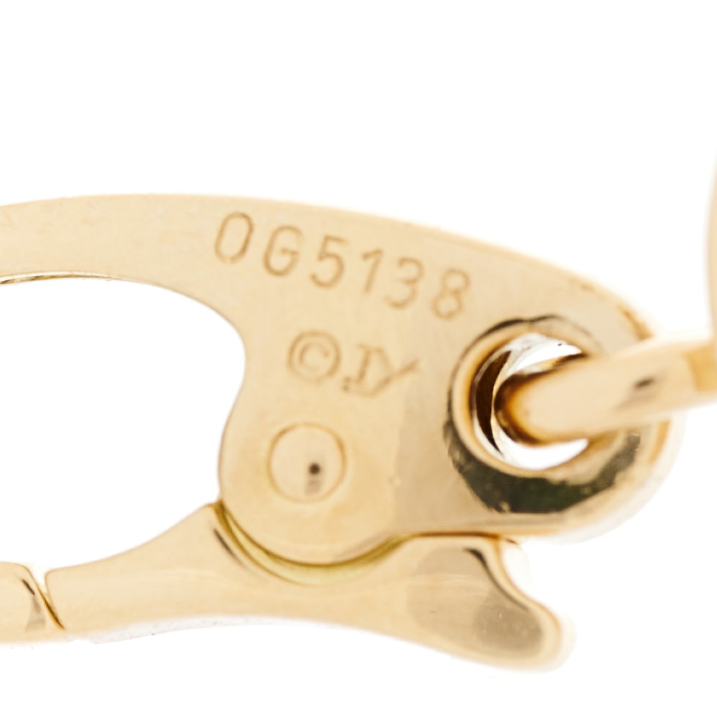 18K Yellow Gold Diamond LOVE Ring Charm