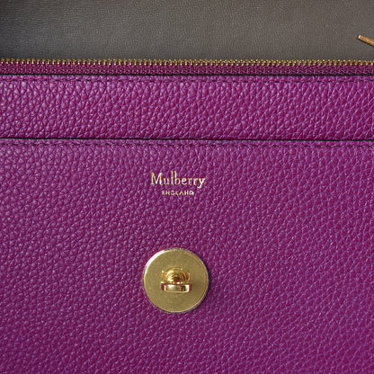 Mulberry Small Classic Grain Calfskin Small Darley Violet 6 of 9