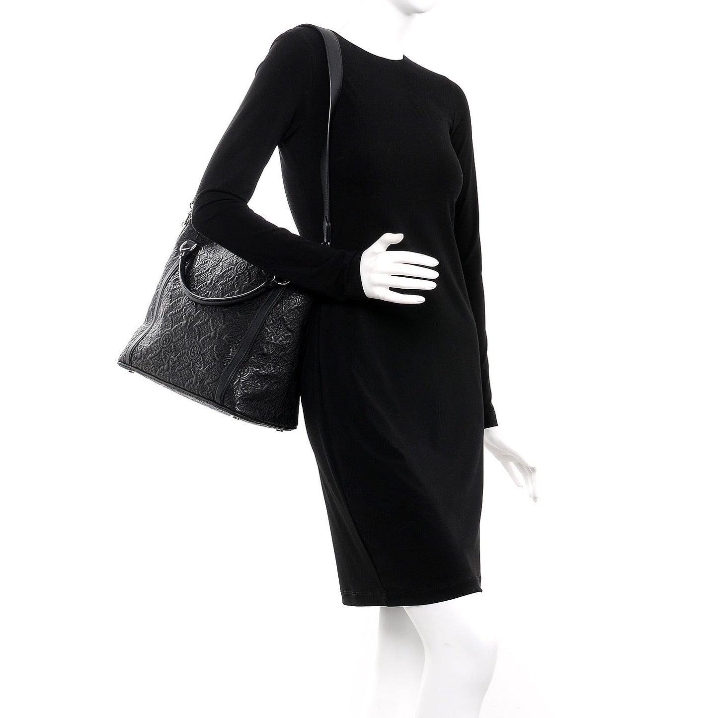 Monogram Lambskin Antheia Ixia MM Black