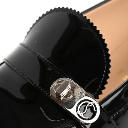 Christian Louboutin Patent Lock Woody Loafers 36.5 Black 9 of 14