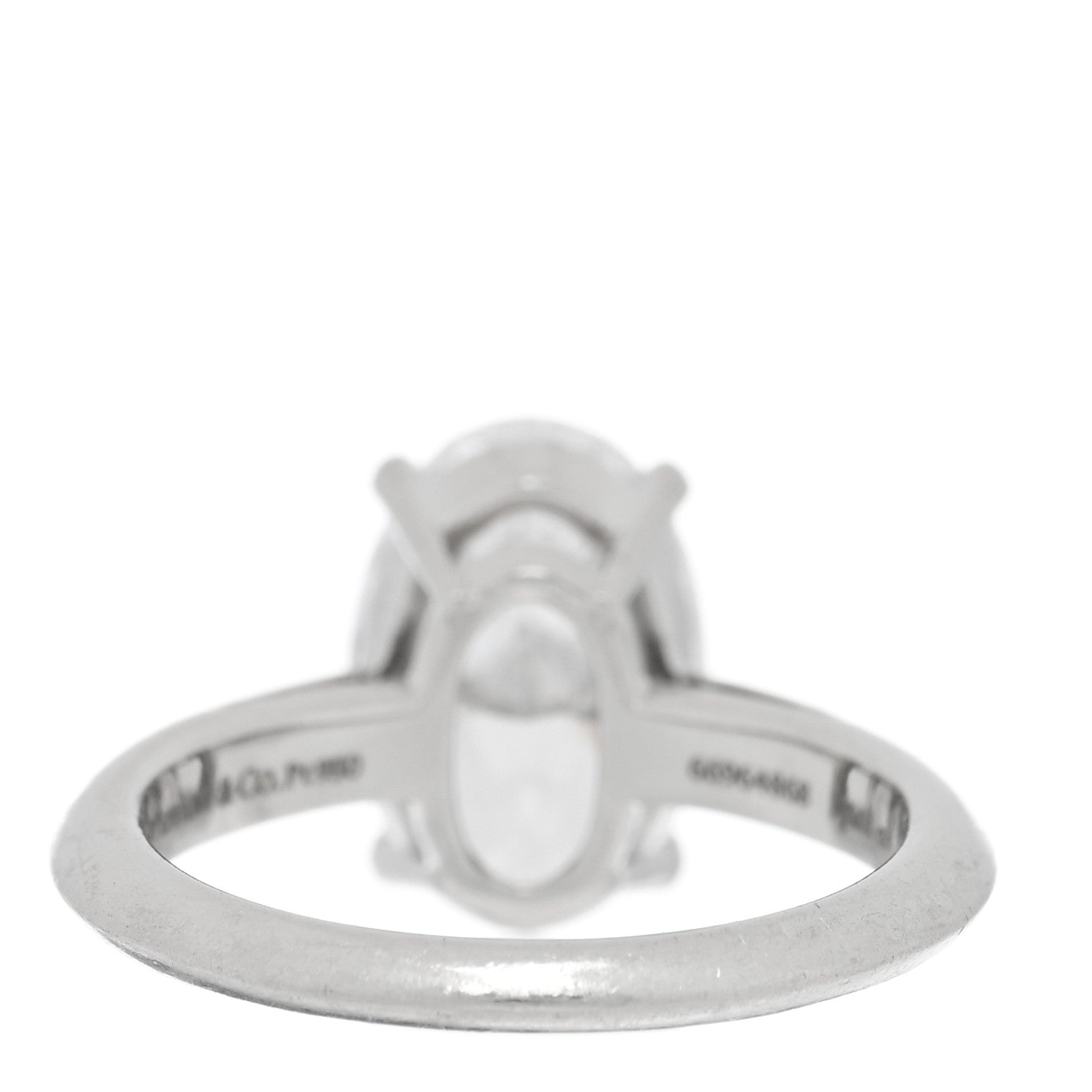 Tiffany Platinum Diamond 3.01ct Oval Cut Solitaire Engagement Ring 51 5.75 3 of 5