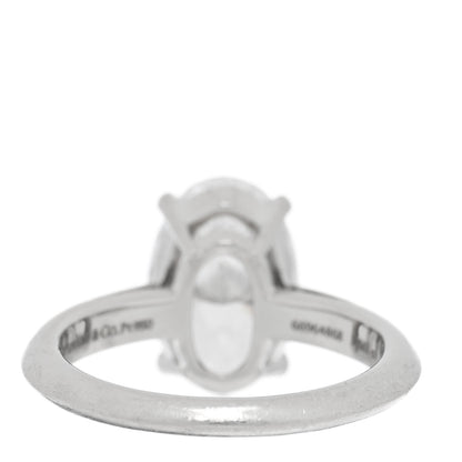 Tiffany Platinum Diamond 3.01ct Oval Cut Solitaire Engagement Ring 51 5.75 3 of 5