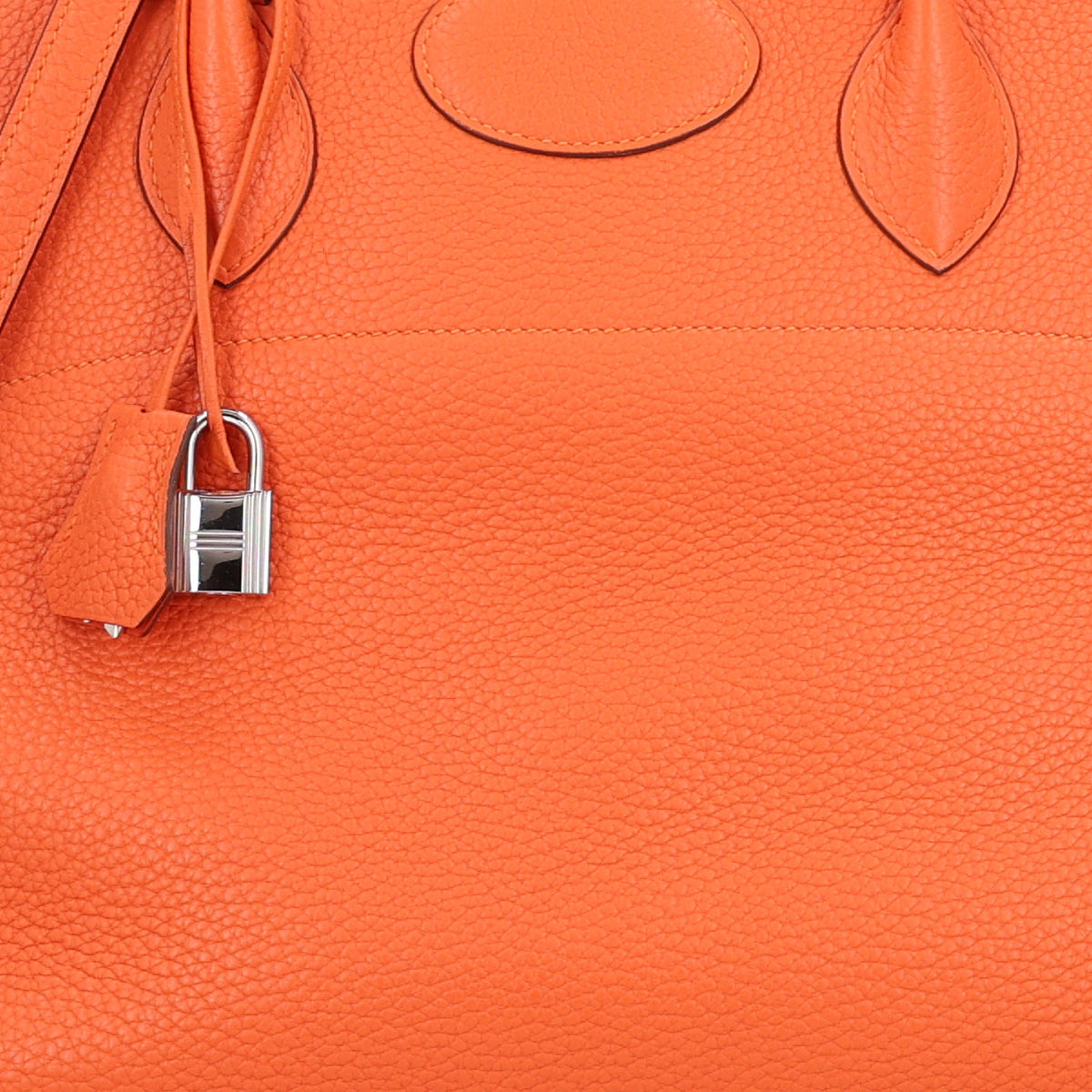 Hermes Taurillon Clemence Bolide 35 Orange 8 of 10