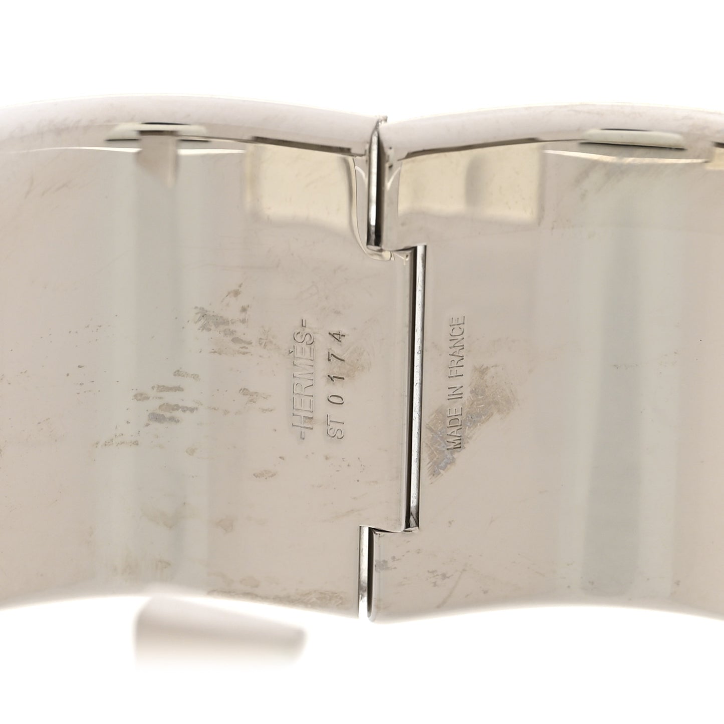 Enamel Extra Wide Clic Clac H Bracelet PM Bleu Glacier