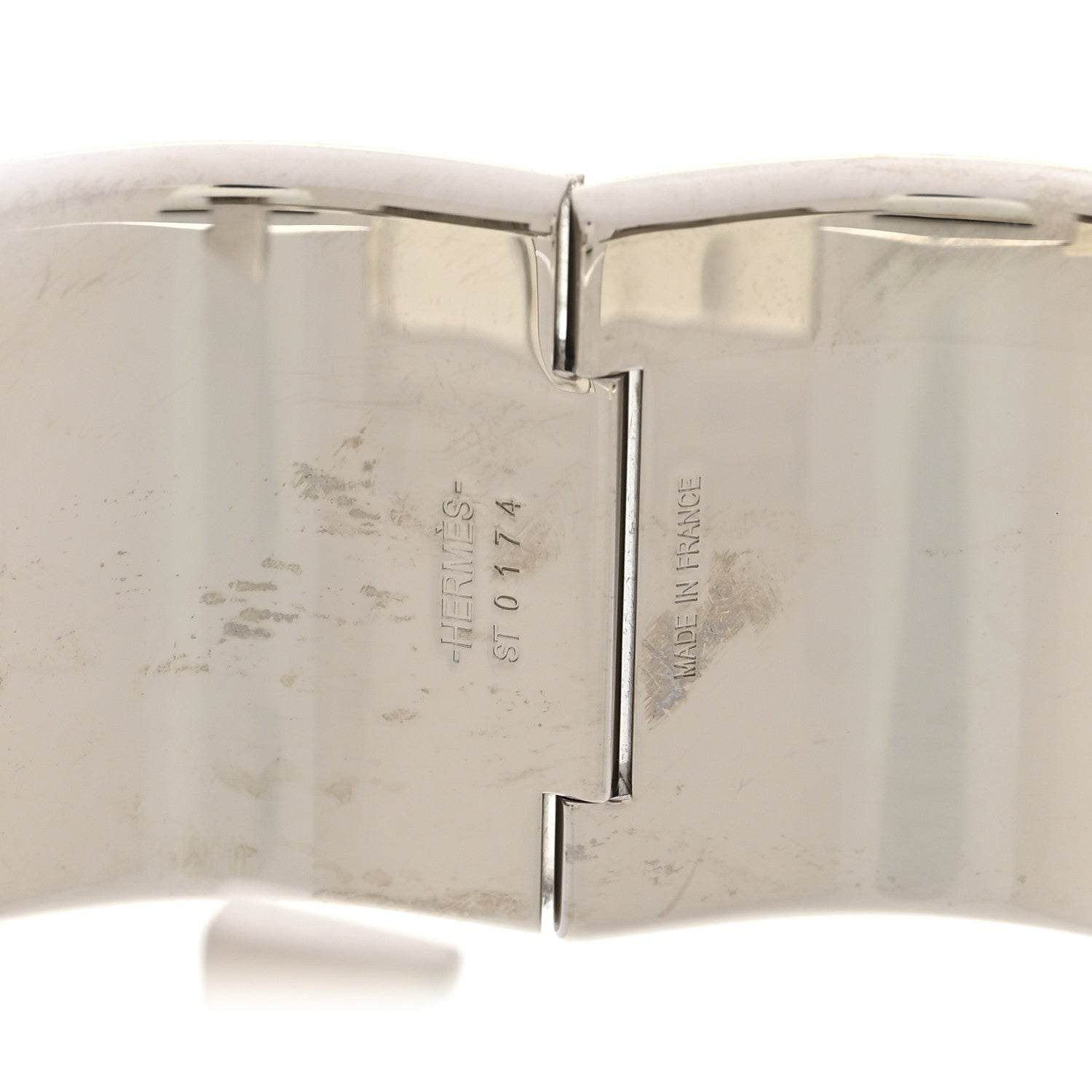 Hermes Enamel Extra Wide Clic Clac H Bracelet PM Bleu Glacier 4 of 5