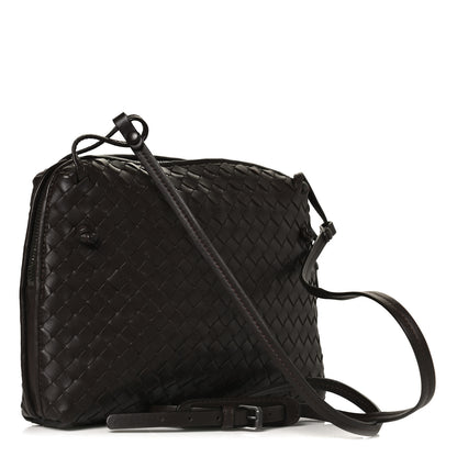 Bottega Veneta Nappa Intrecciato Nodini Crossbody Messenger Ebano 3 of 24